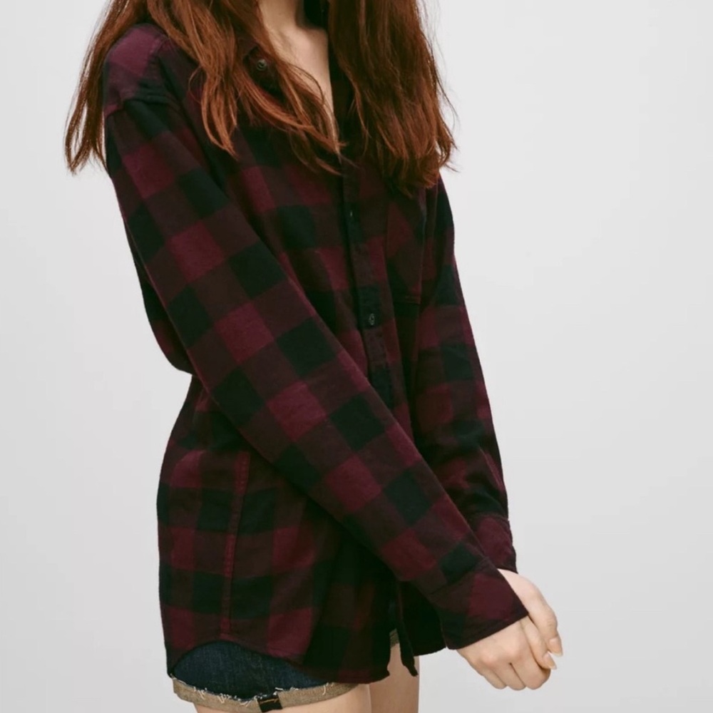 Aritzia TNA Brisco Flannel Shirt